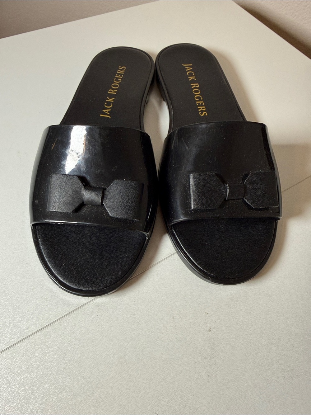 Jack Rogers Patricia Bow Jelly Slide Sandal